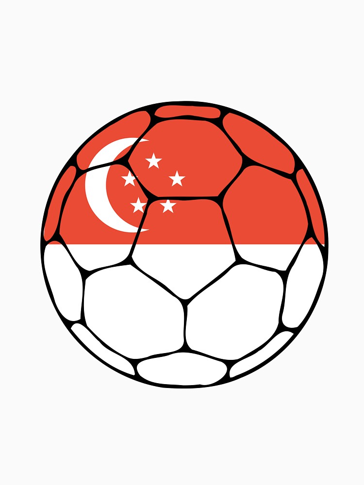 Singapore Flag Soccer Ball by ehgraphics15