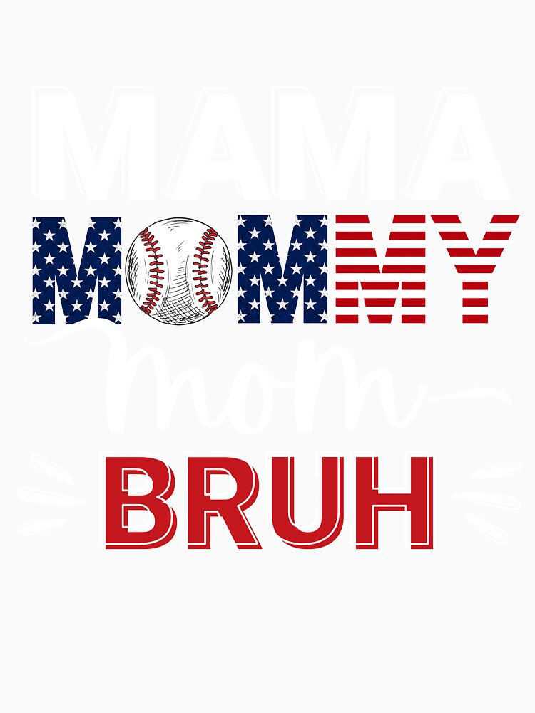 Mama Mommy Mom Bruh Soccer Mom USA Flag by Sasikharn