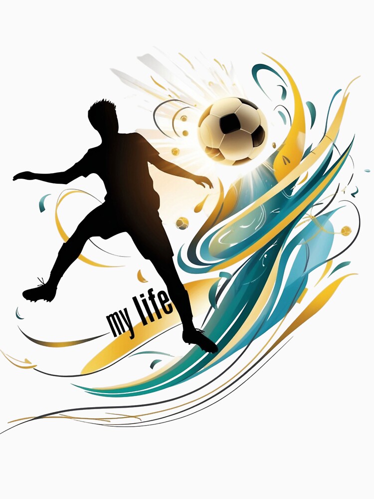 Football Is My Life Abstract Art by PMTaurus