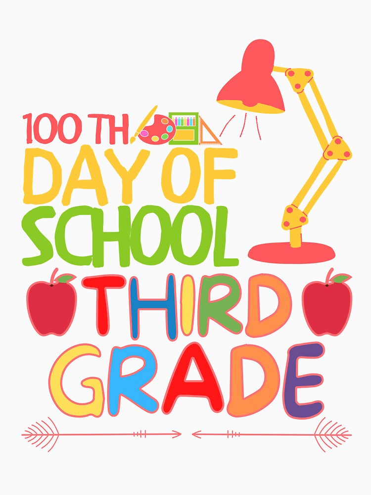 100th day of school Third grade , funny quote by Thecitiesstore