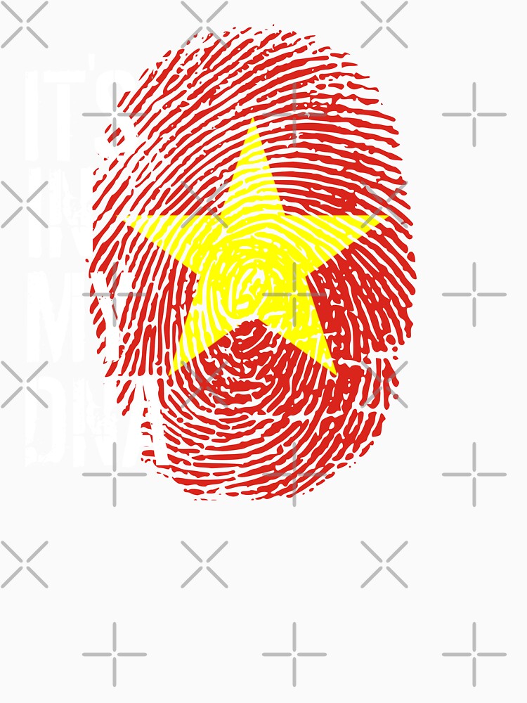 Vietnam Flag Fingerprint - It's in my DNA Vietnamese by PartyShirts1