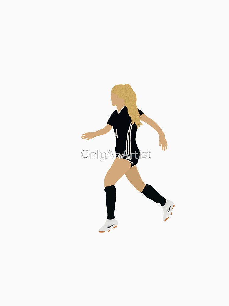 Girl Playing Soccer Blond Hair by OnlyAnArtist