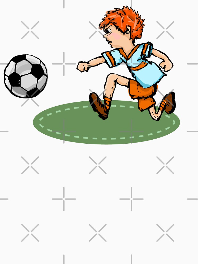 Cute boy playing football by Kajaniko