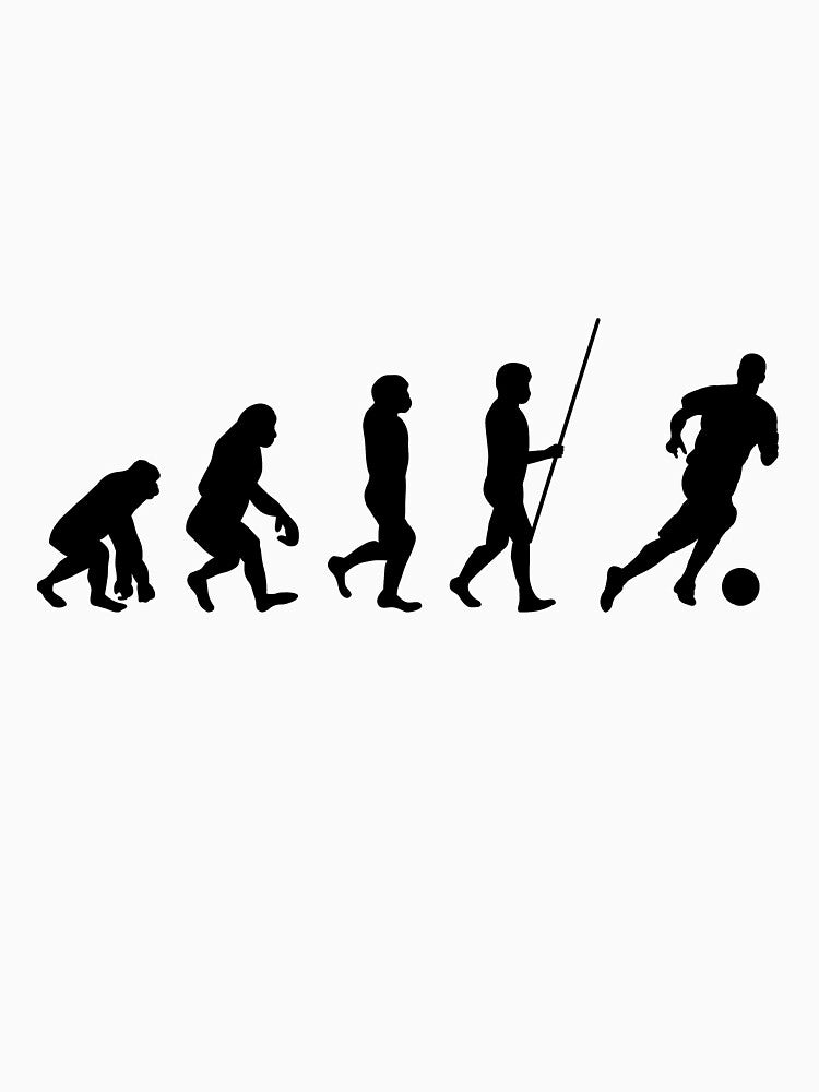 Evolution football soccer player by JonasDesign