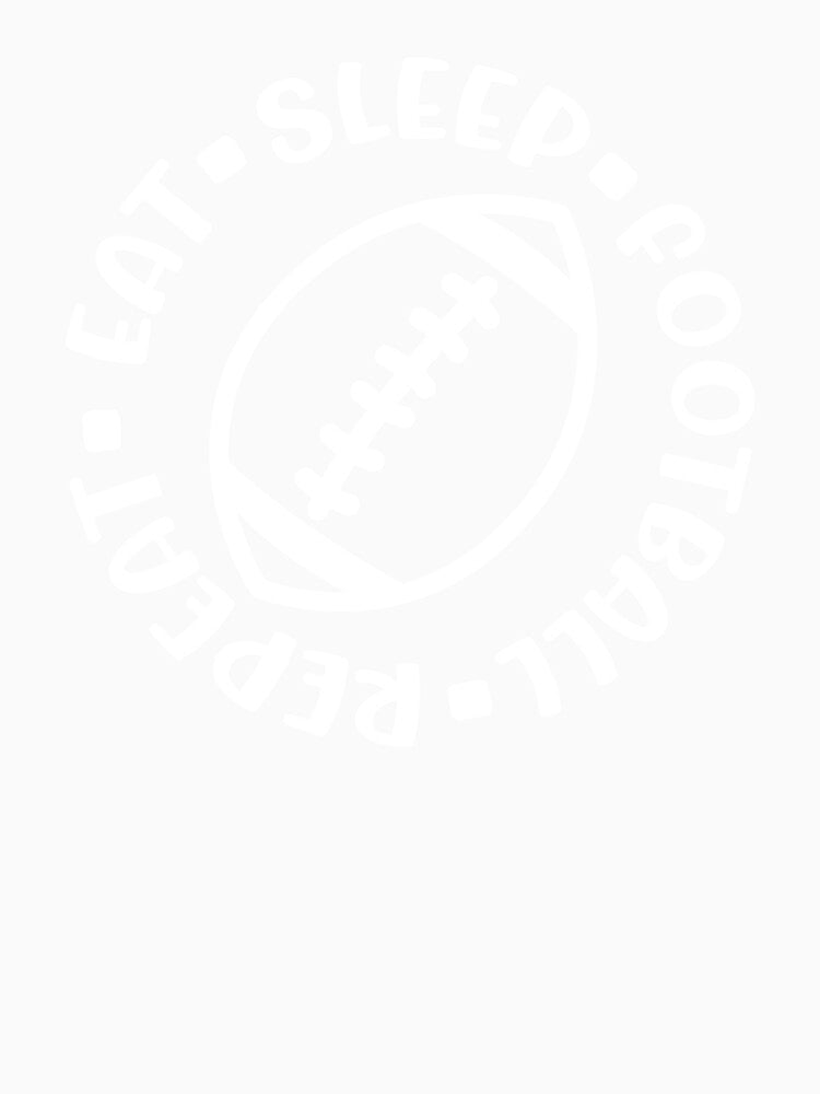 Eat Sleep Football Repeat Boys Cute Funny by GabrieSketcham
