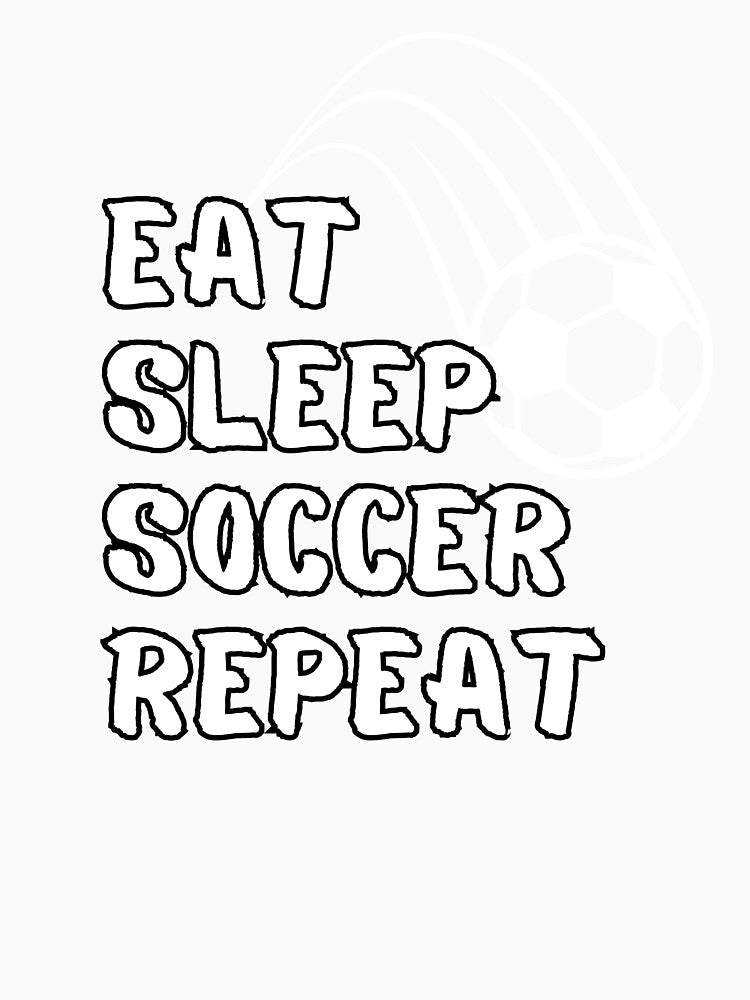 Funny Eat Sleep Soccer Repeat Soccer Player Gift by bestic