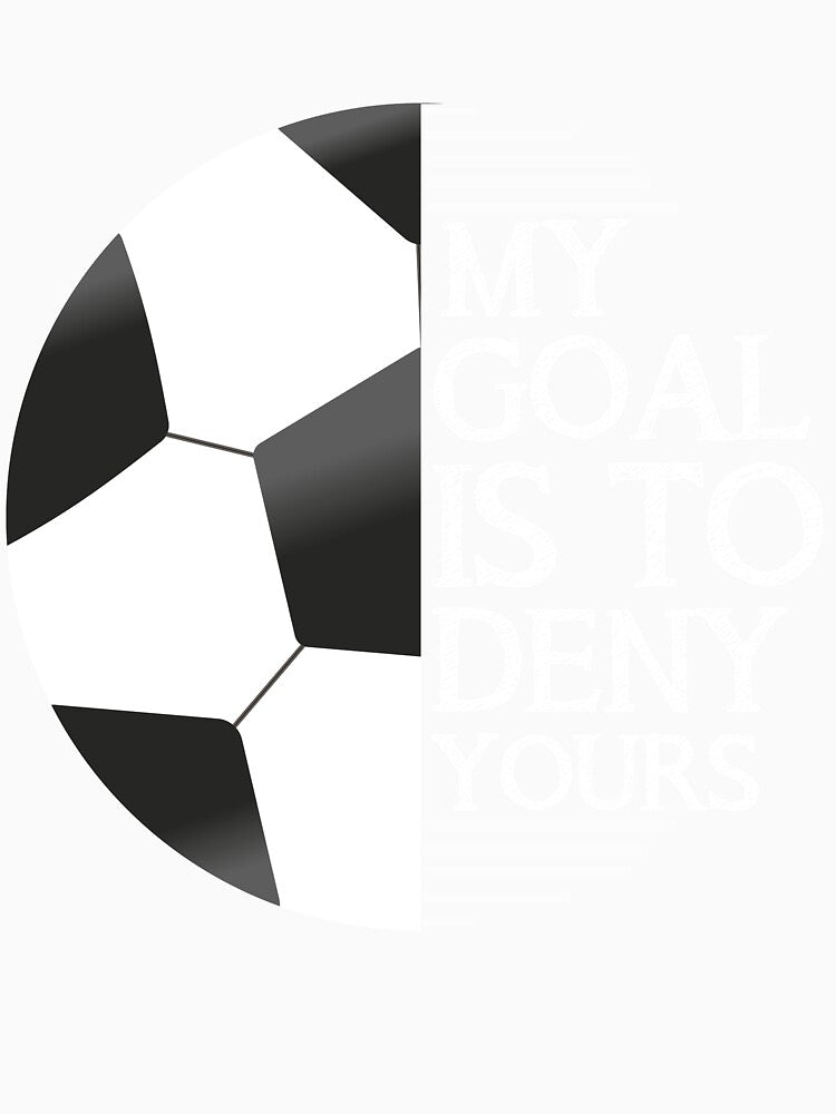 Boy Soccer T Shirt Kid Youth Funny My Goal Is To Deny Yours by mester26