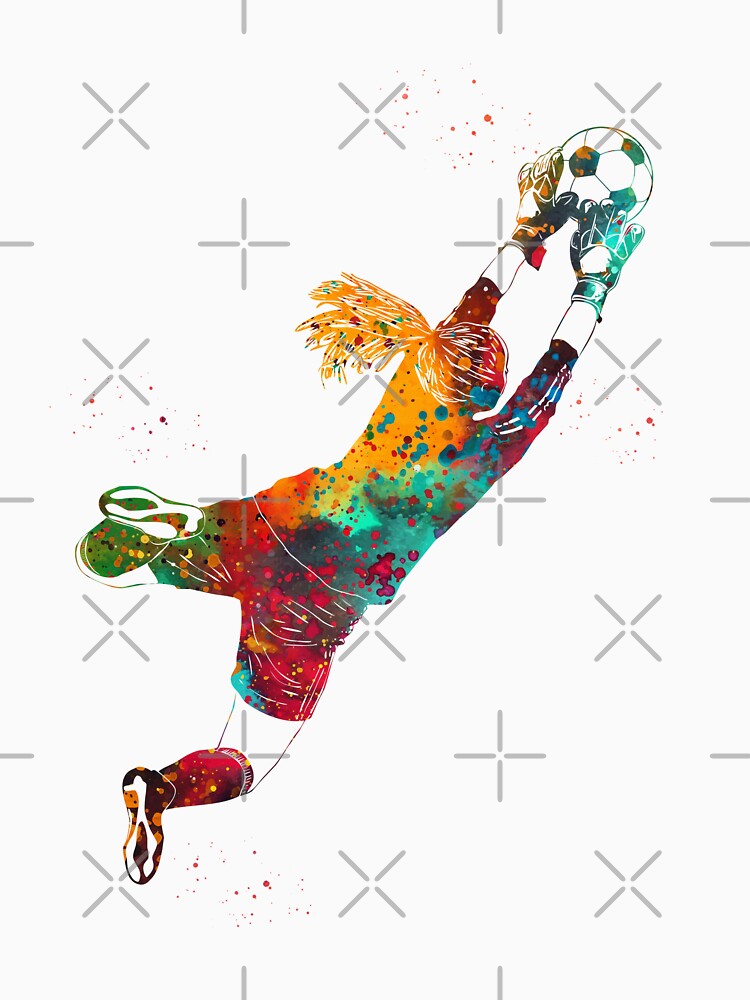 Soccer Player Girl Goalie by Liededrom.