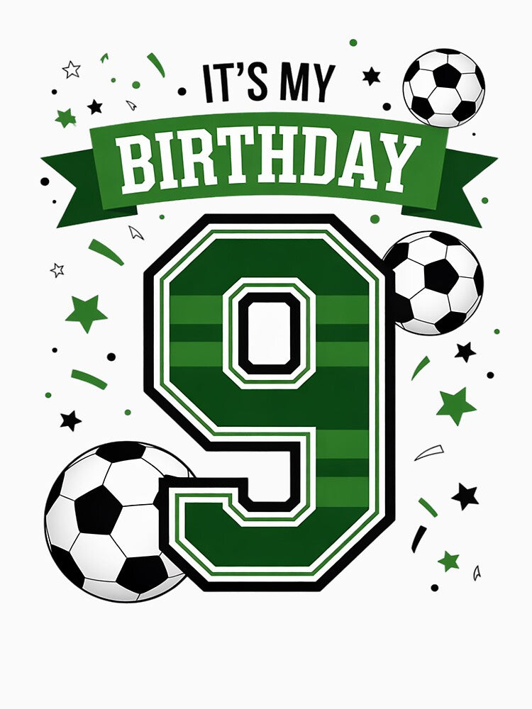 Birthday Boy 9 Soccer Its My 9th Birthday Boys Soccer by NeomiStoreSS