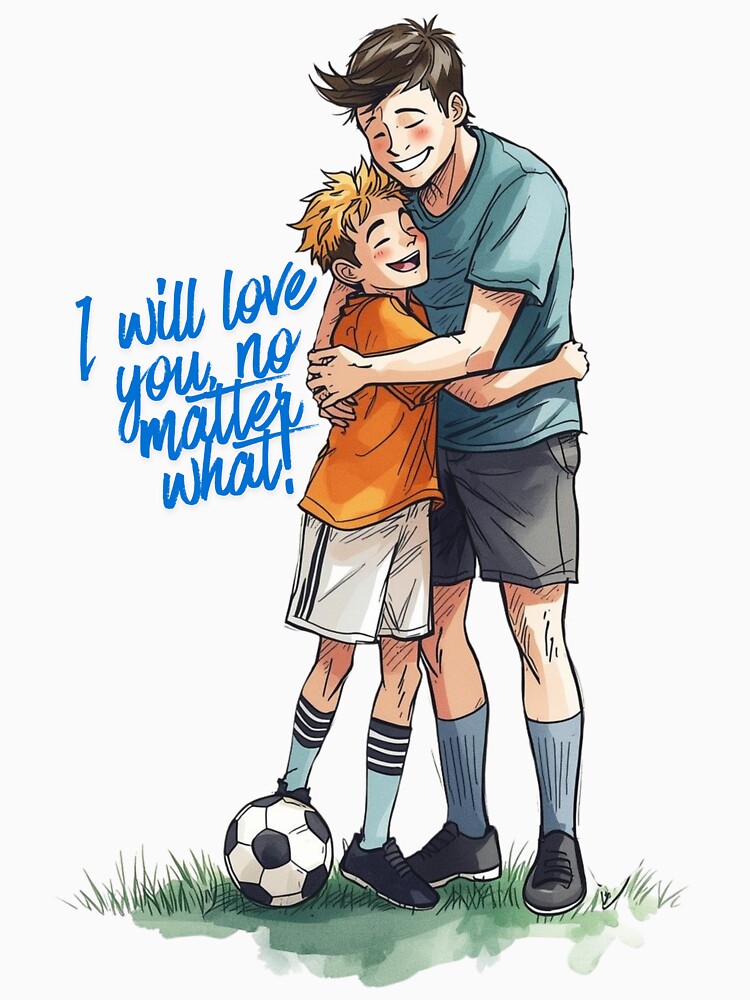 Father and Son Hug | I Will Always Love You No Matter What | Football Family by smitke