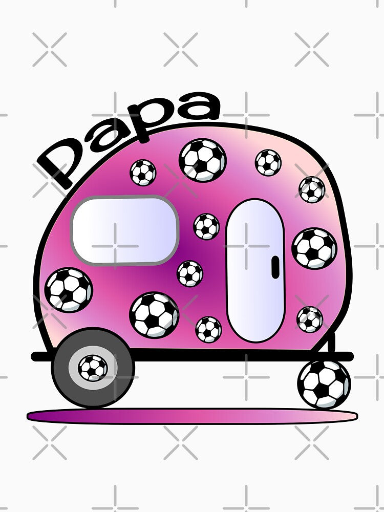 Camping football player by minimalartstory