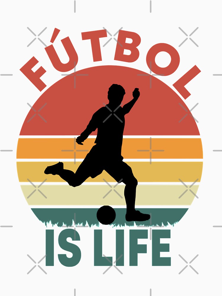 Women Men Futbol Is Life Retro Vintage Cool Gifts by Afcwilkinson309