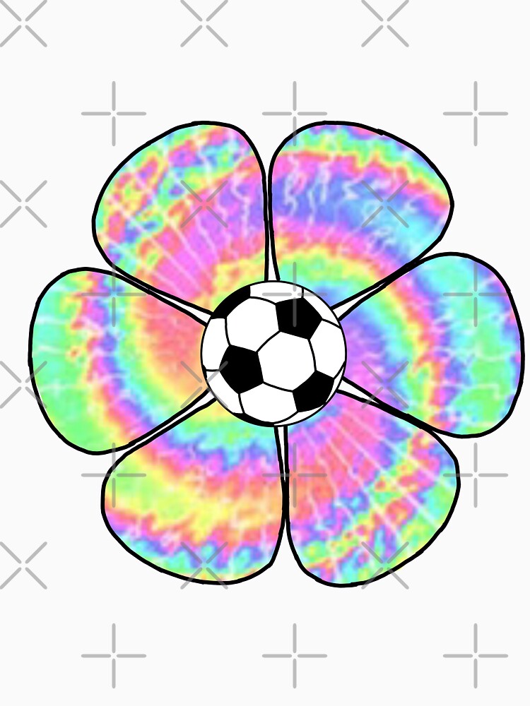 Tie dye soccer flower by Als10806