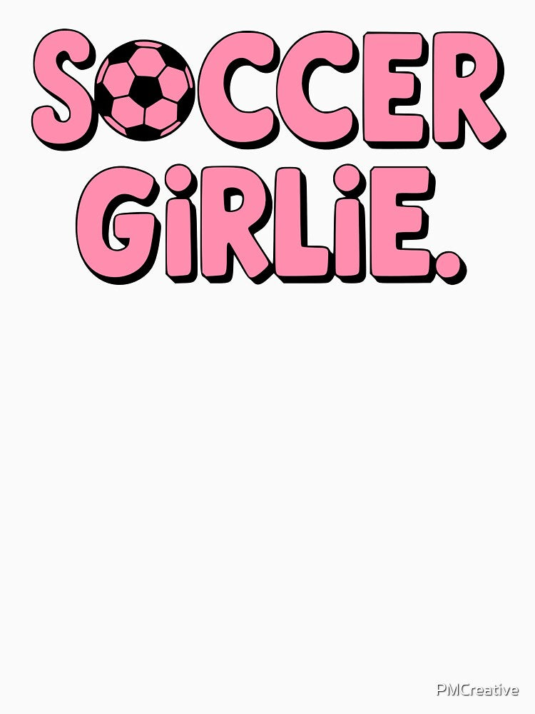 Soccer Girlie. Pink Soccer Girl by PMCreative