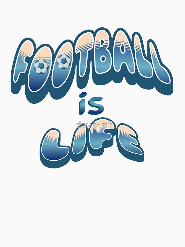 Football is Life Classic Retro T-Shirt by dave-elf