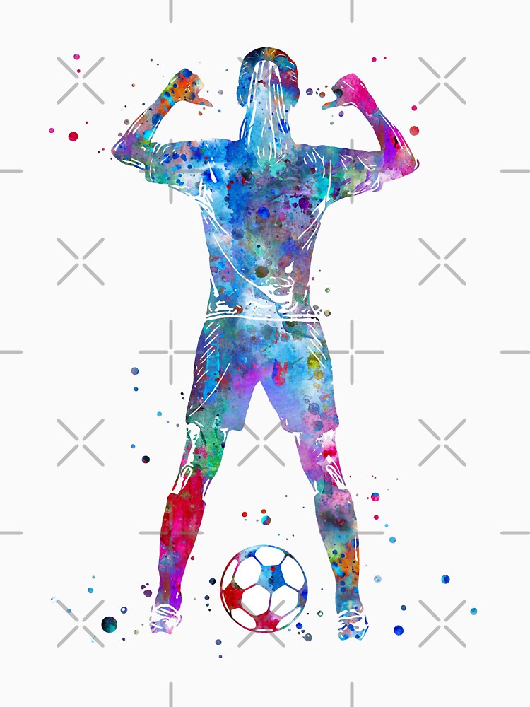 Female Soccer Player by Rosaliartbook