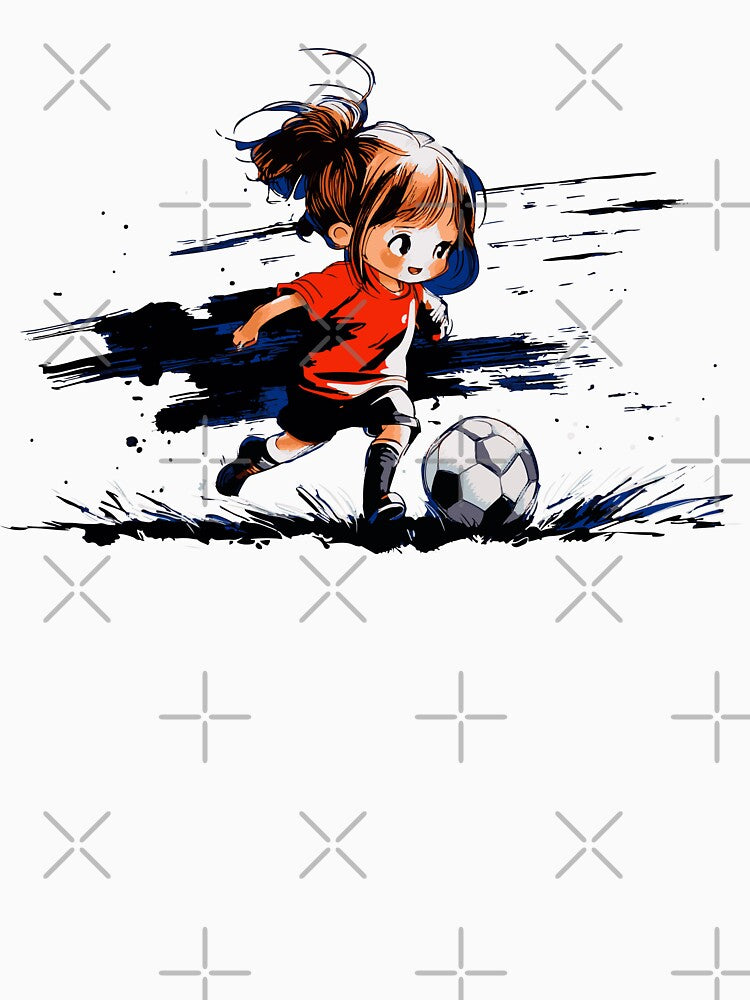 Chibi Girl Soccer Player by ClubVacay