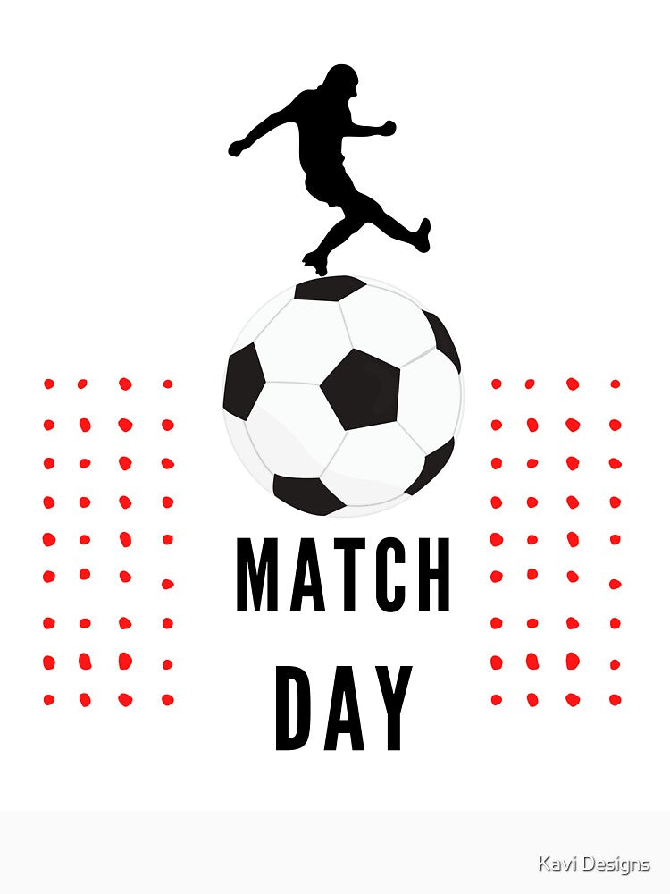 soccer game match day illustration design by Kavi Designs