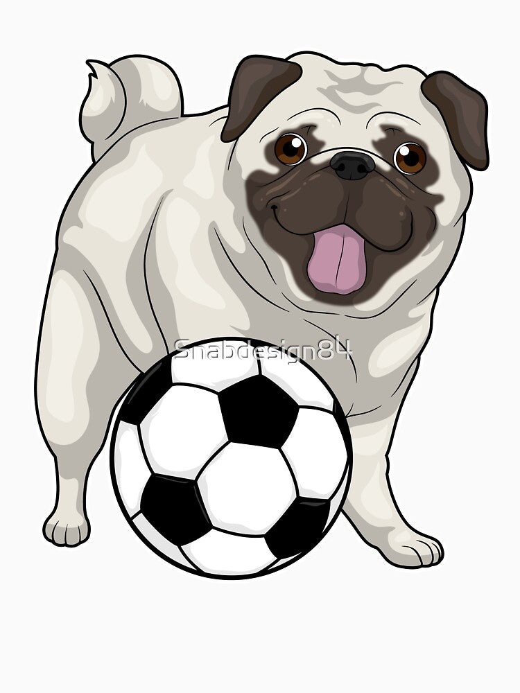 Pug Soccer player Soccer by Snabdesign84