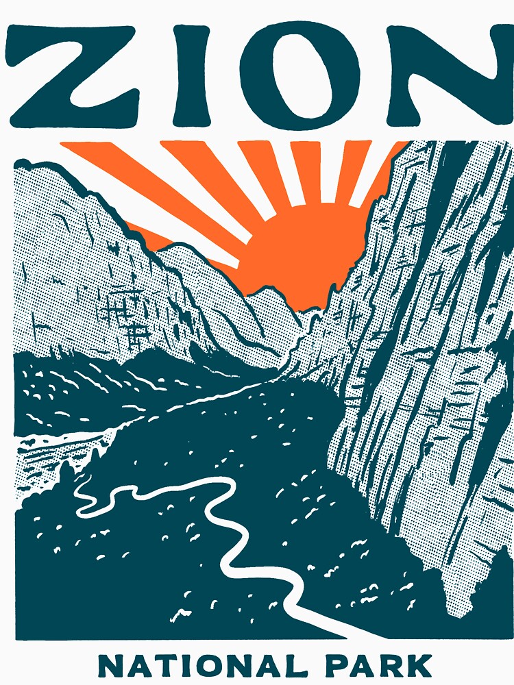 Vintage Zion National Park by lorenklein