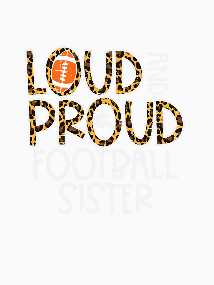Leopard Proud American Football Sister Family Women by mainana78