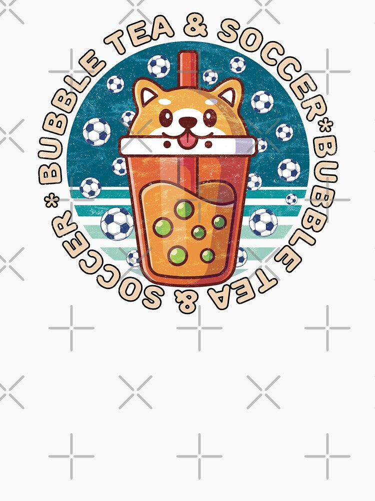 Bubble Tea and Soccer (Shiba Inu Dog) by Numero14