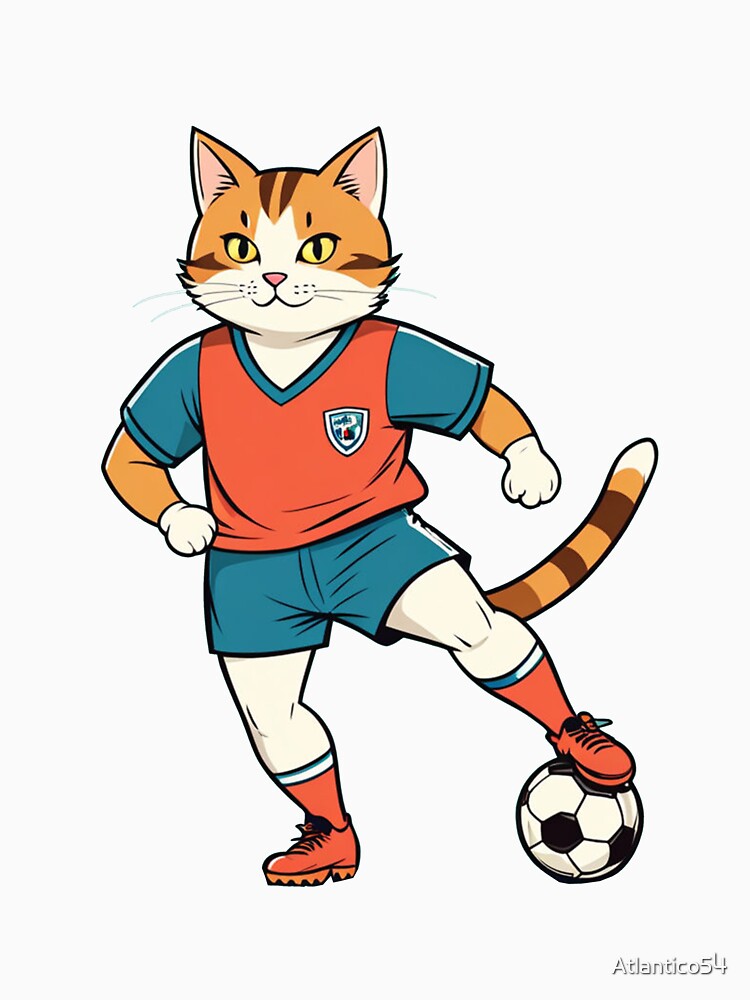 Cat Play Soccer by Atlantico54