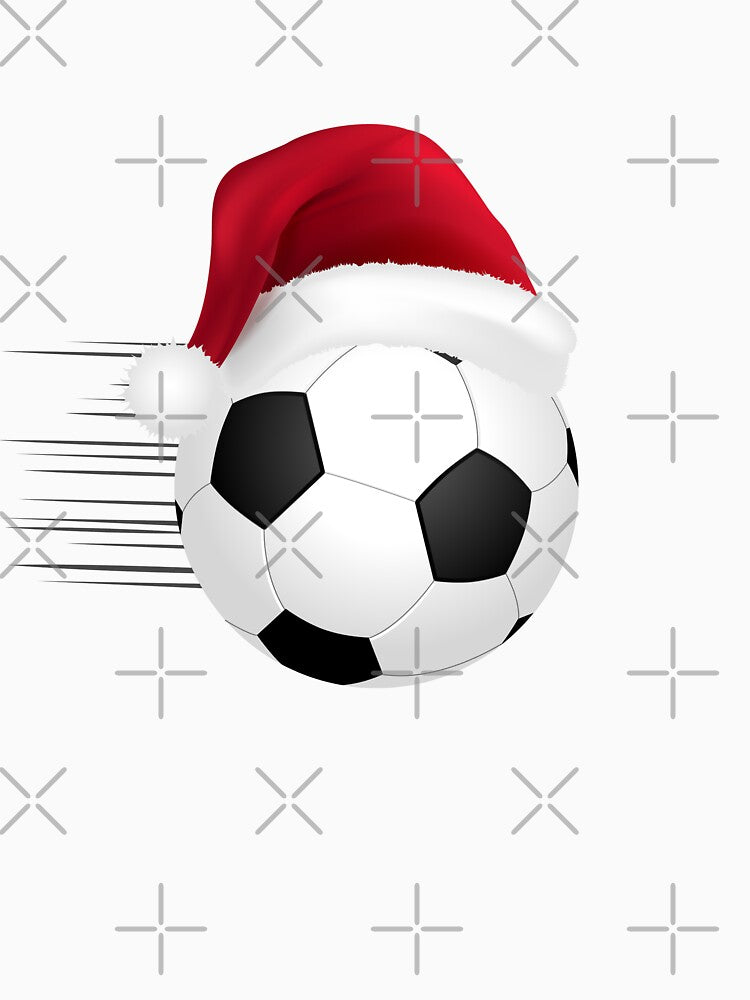 Soccer football Christmas Ball Santa Hat Funny Sport Xmas Boys Men by ibeargifts