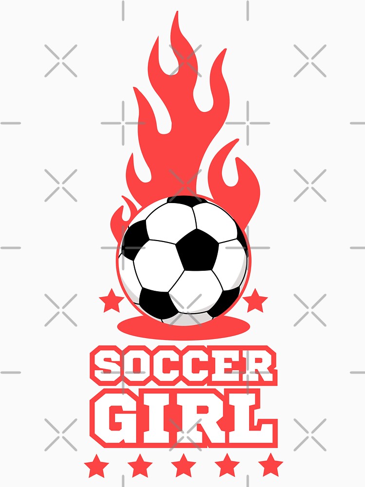 Soccer Girl - White - Soccer Players Girls by Millusti