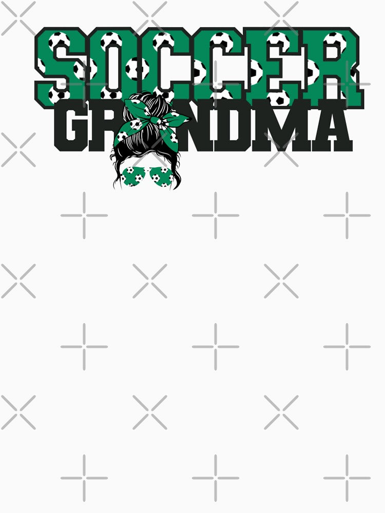 Soccer Grandma Messy Bun by ItsaMomThingLLC