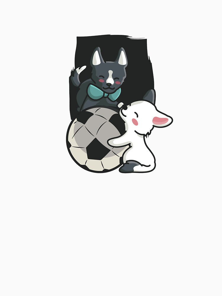 Cute Baby Dogs With Football by DavinciStore21