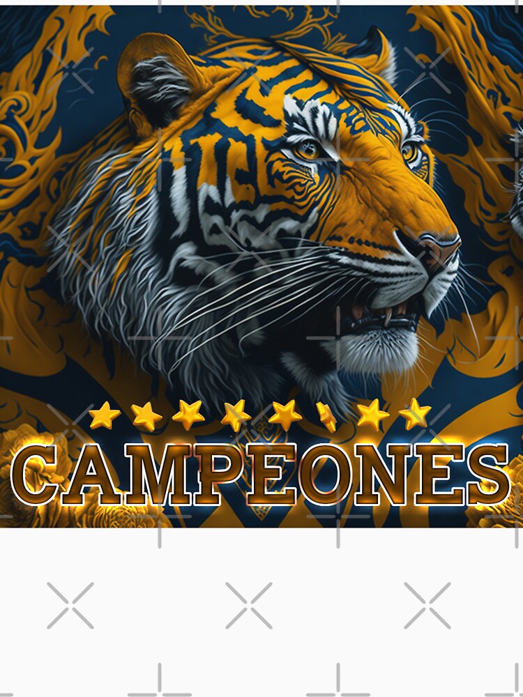 "The Triumphant Roar: Impressive Design of the Tigres de Monterrey UANL. Champions" by churrito
