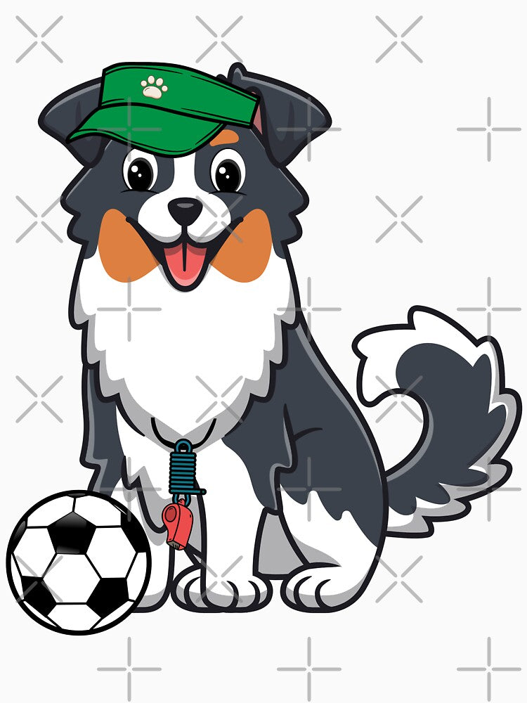 Soccer Player Collie dog by Pet Station