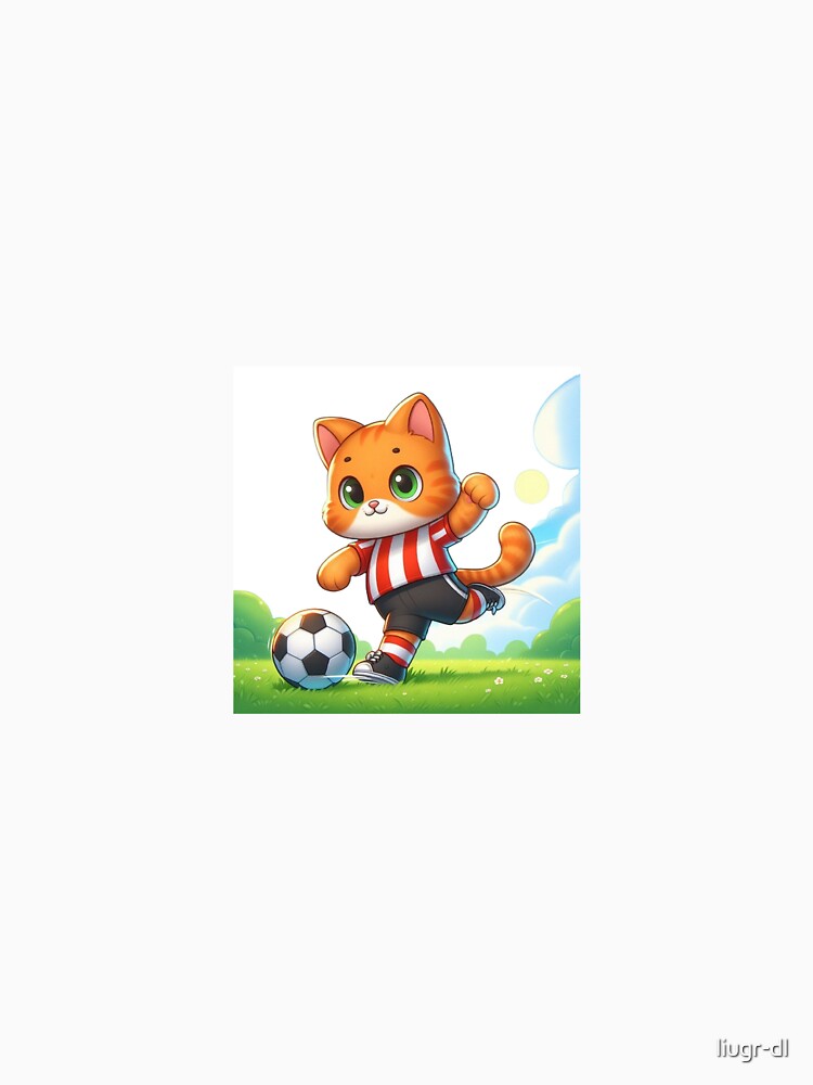 A kitten playing soccer. by liugr-dl