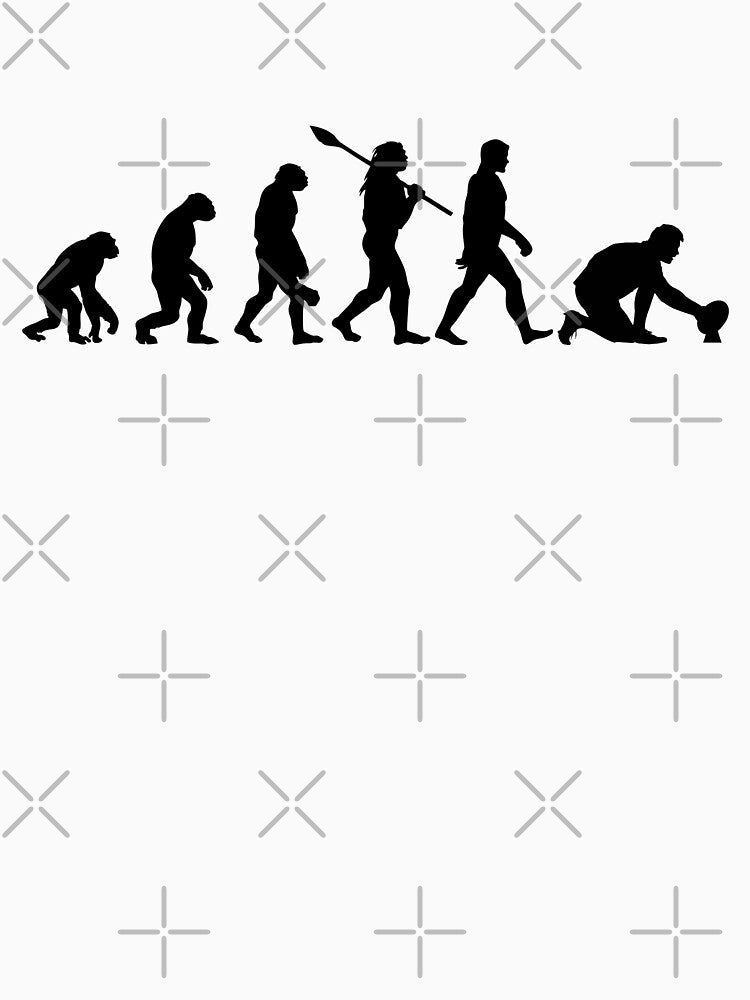Rugby Player Kicker Funny Human Evolution of Man by fomodesigns