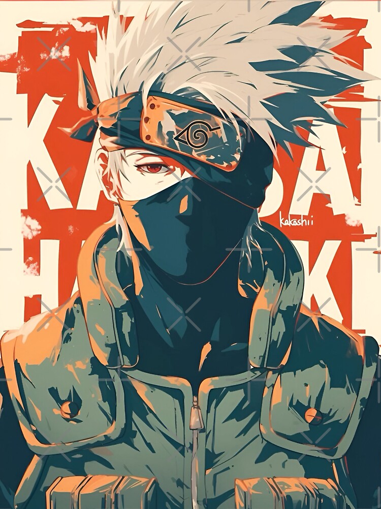 Kakashi Hatake Minimalist Anime Art | Legendary Copy Ninja Illustration by Dyan4