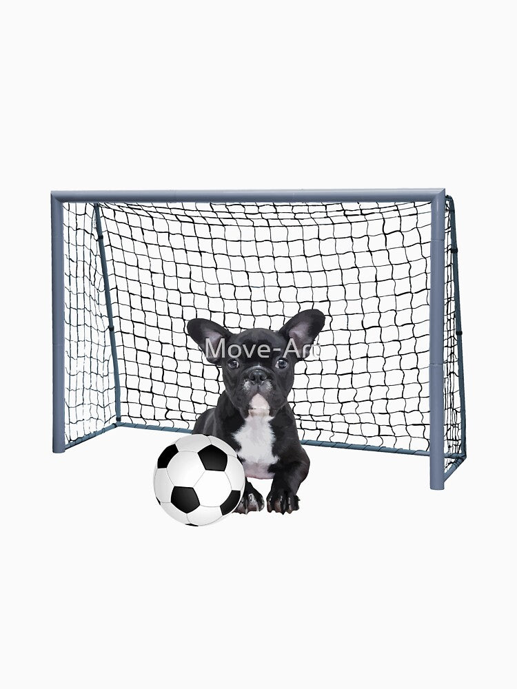 French Bulldog - Football soccer goal by Move-Art
