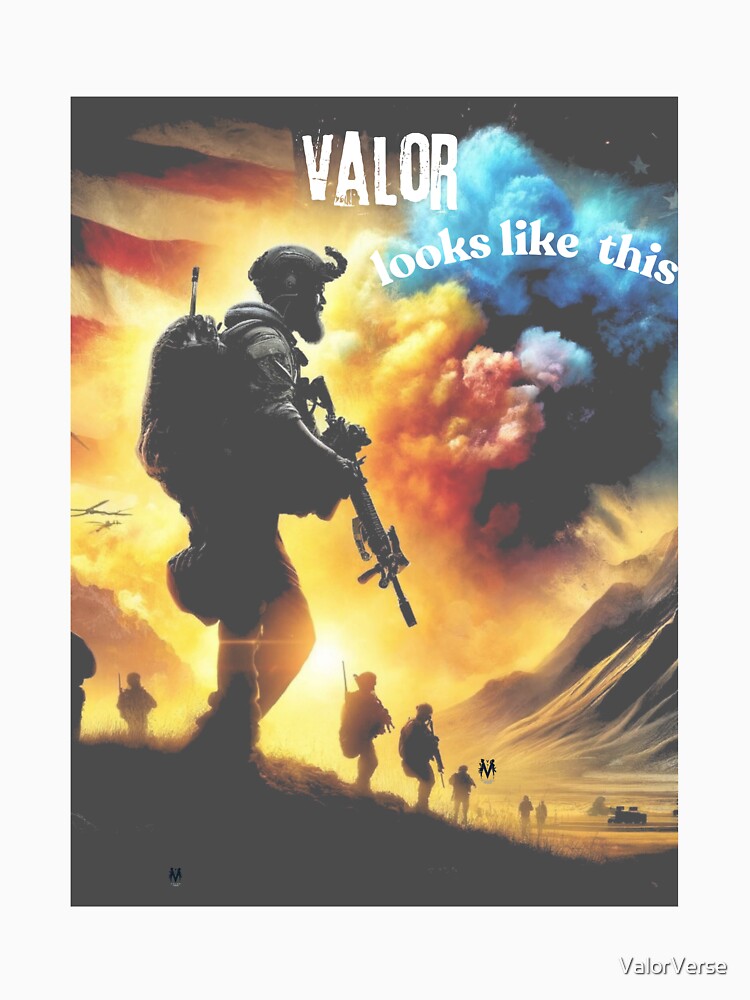 Explosive Valor: Soldier Leading Troops by ValorVerse