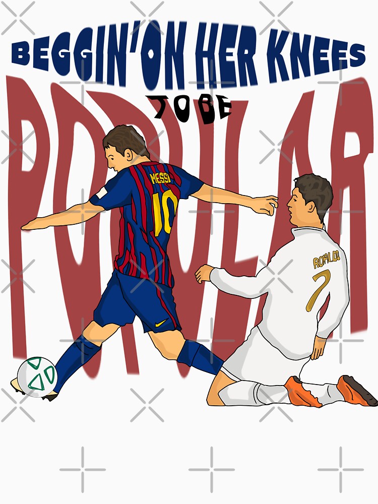 Messi and Ronaldo elclassico moment by artistbarcagirl