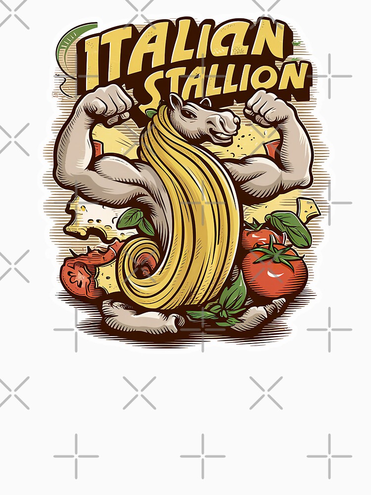''Italian Stallion'' Funny Proud to be Italian T-Shirt by Witty Shirts