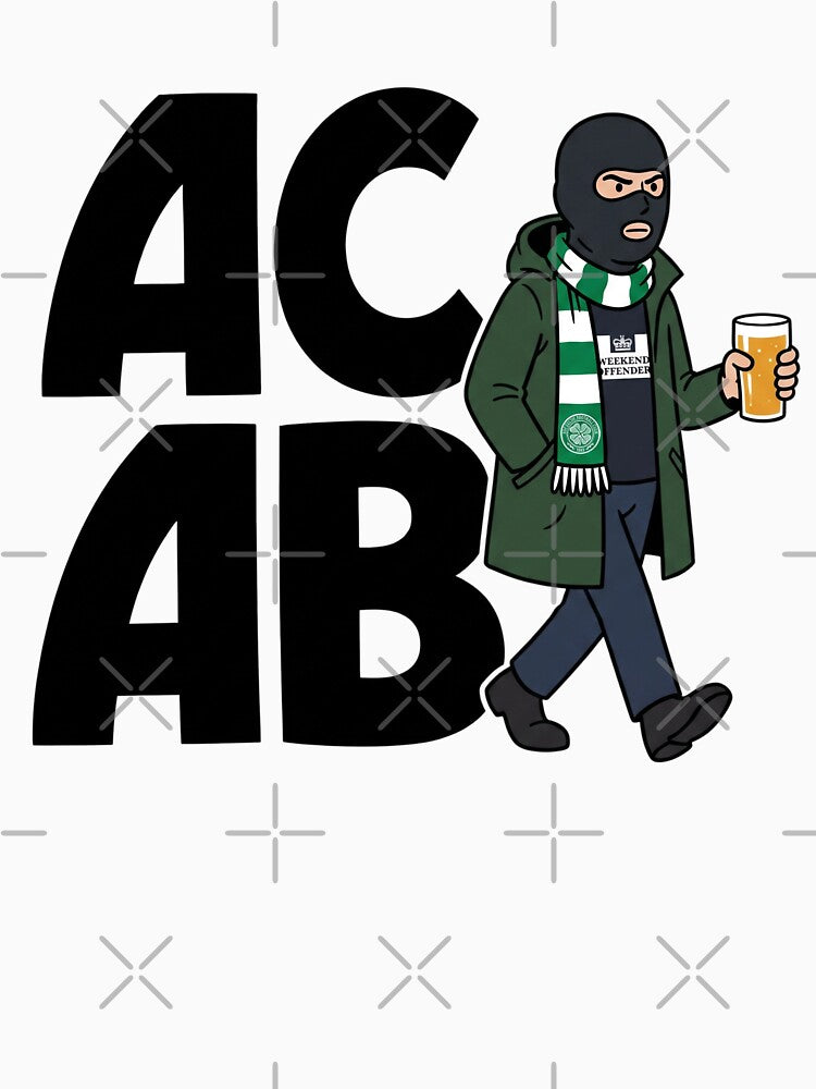 ACAB Green Brigade Celtic Football Fan by terrace-designs