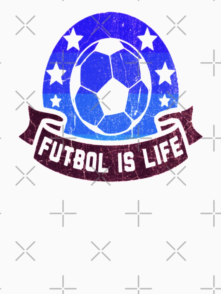 Funny Futbol Is Life Soccer Players Vintage Destress Design by Zoo-Moo