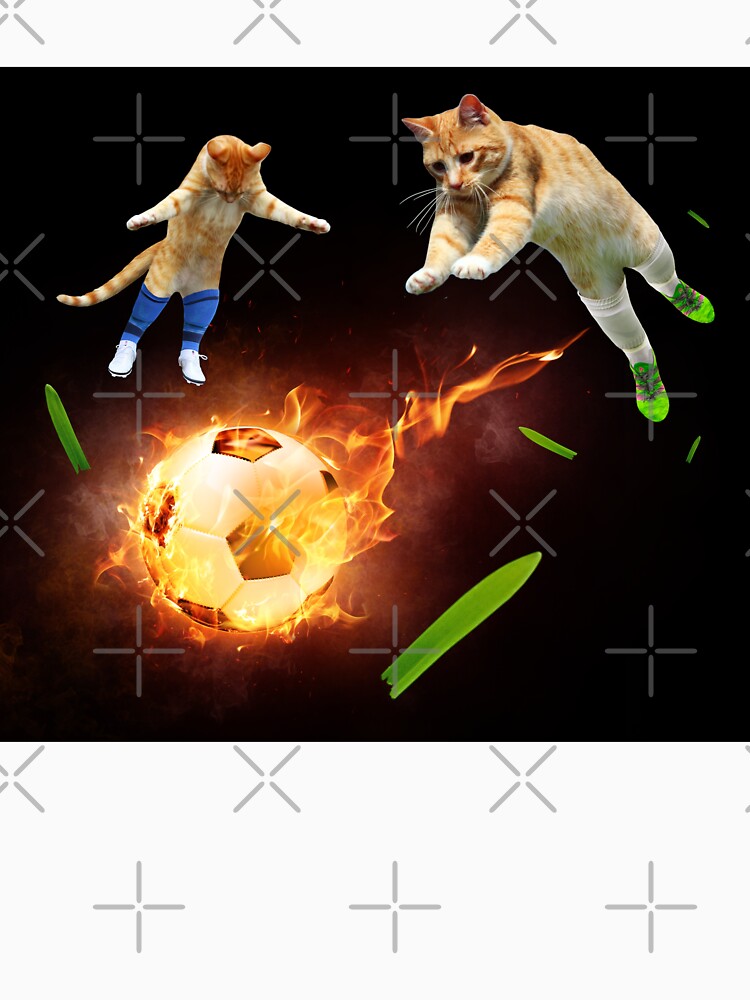 Athletic Cats Playing Soccer by MeowMerch