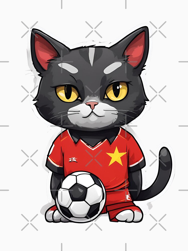 CHINA Sports Team: a Cat wearing colours of Japanese Flag D19 by PerfectDay2Play