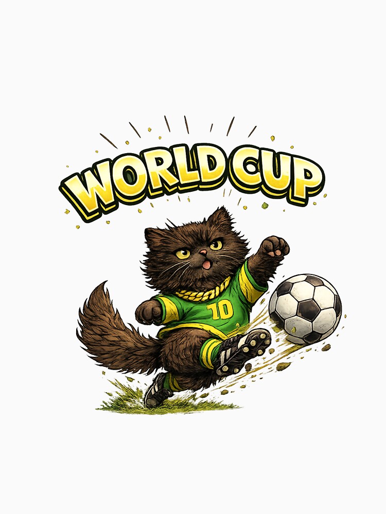 World Cup Floof Soccer Cat by lumar23