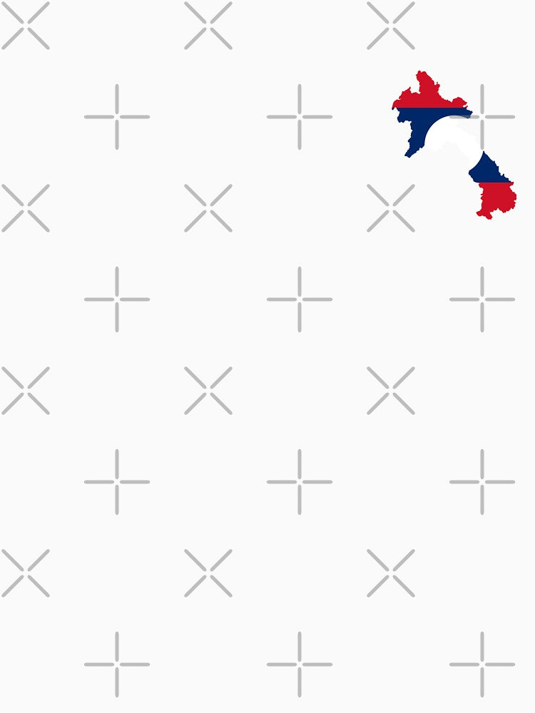 Flag Map of Laos by feether-store