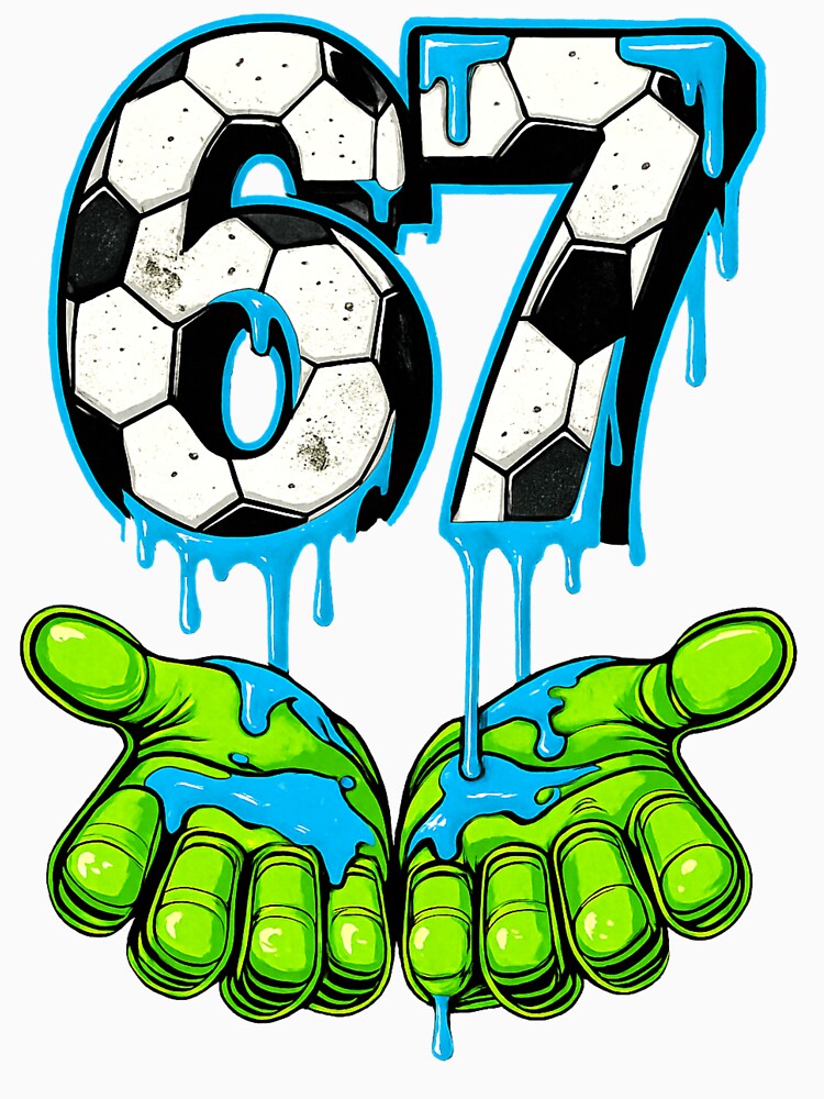Soccer 67 Six Seven Meme Gen Alpha Meme Drip Gen Alpha Drip Cool Football Meme by Masaw