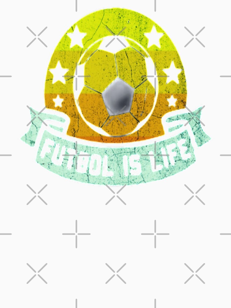 Funny Futbol Is Life Soccer Players Gifts Vintage Destress Design by Zoo-Moo