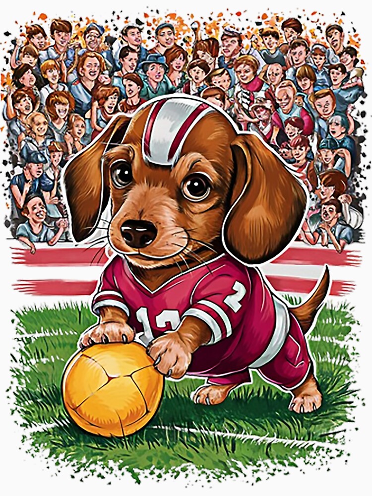 Cute Puppy Football Player by likbatonboot