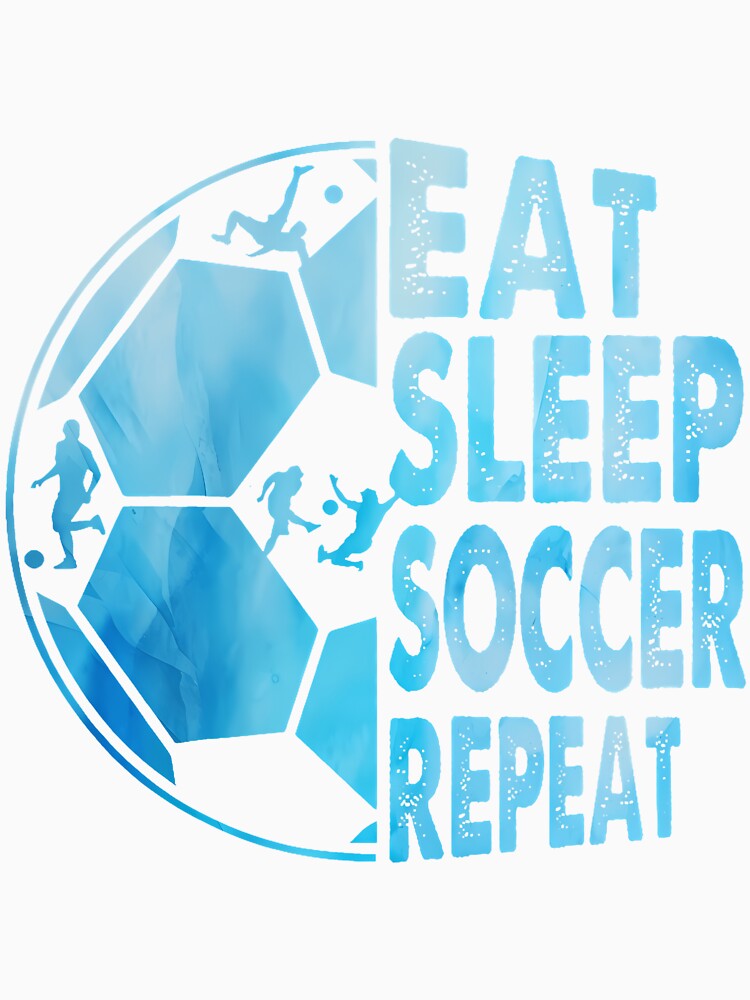 Eat Sleep Soccer Repeat For Youth Girls Boys Purple by heupelipocko